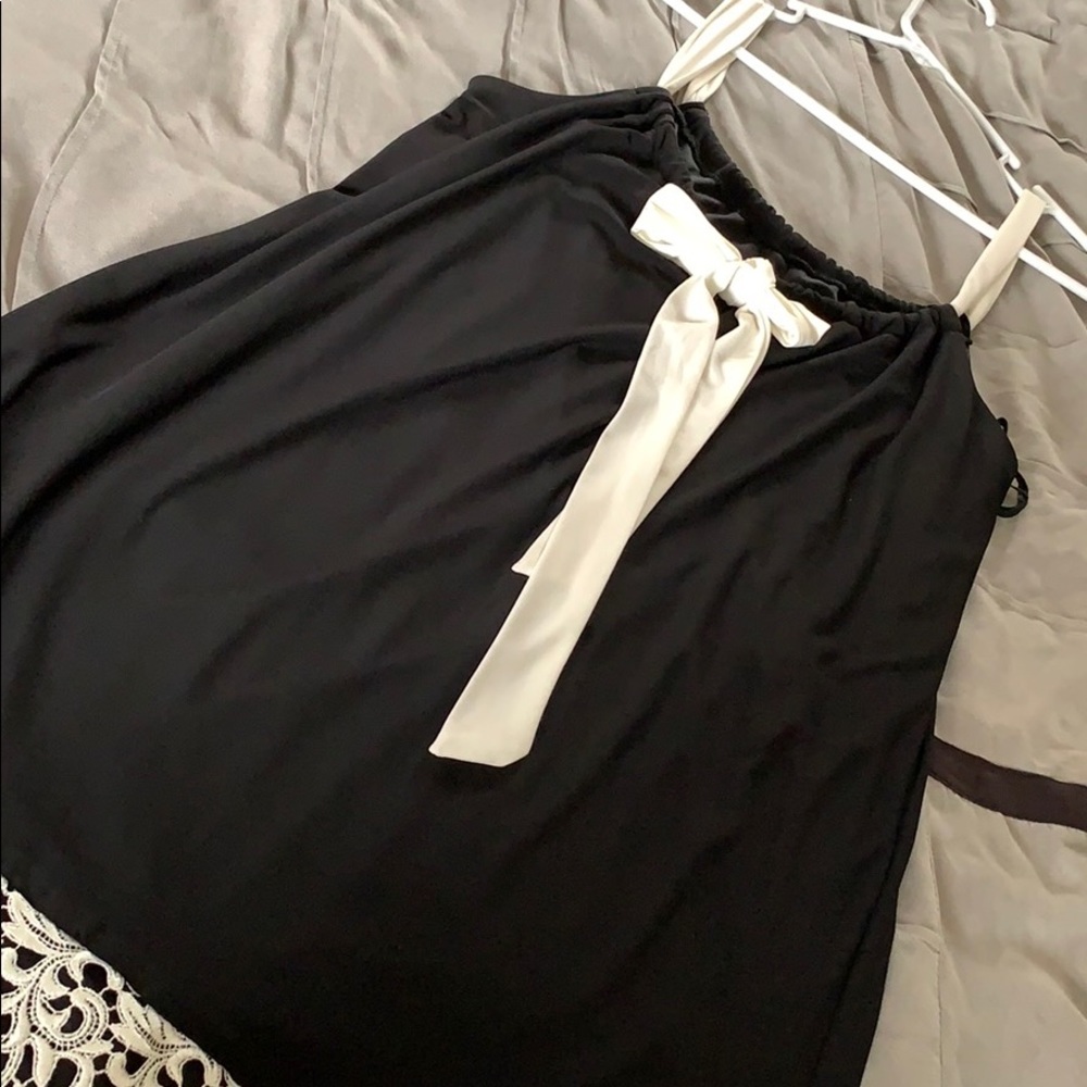 Black and white dress
